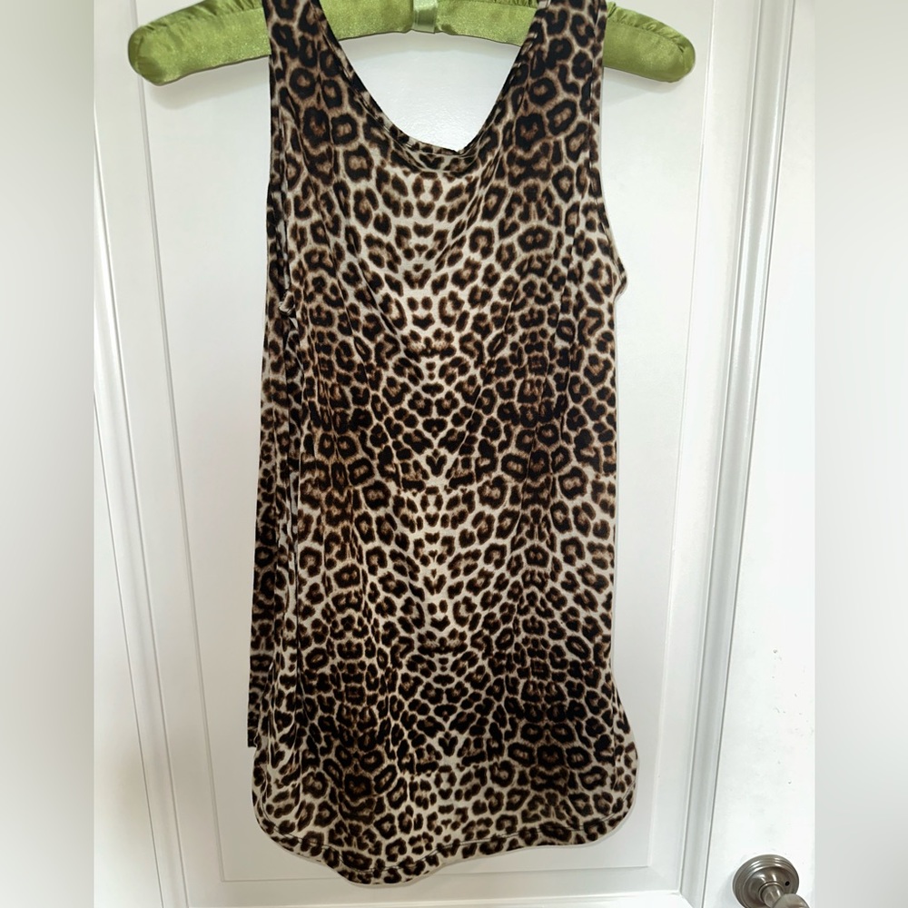 Cheetah print tank, size small